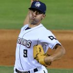 San Diego Padres pitcher Javy Guerra worked one scoreless inning on Saturday at Wolff Stadium while on a rehab assignment with the San Antonio Missions. - photo by Joe Alexander