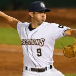 San Diego Padres pitcher Javy Guerra worked one scoreless inning on Saturday at Wolff Stadium while on a rehab assignment with the San Antonio Missions. - photo by Joe Alexander