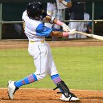 The San Antonio Missions' Ethan Skender had an RBI single in the seventh inning on Thursday at Wolff Stadium. - photo by Joe Alexander