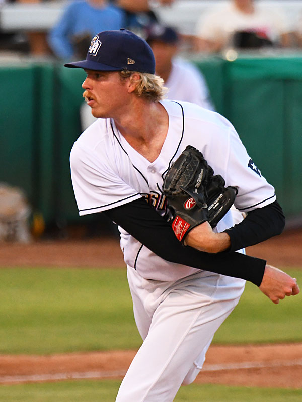 Sam McWilliams pitched in relief for the San Antonio Missions on Sunday at Wolff Stadium. - photo by Joe Alexander