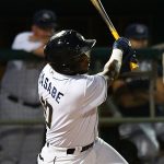 Olivier Basabe doubled in the fourth inning to drive in the San Antonio Missions' only run of the game on Sunday at Wolff Stadium. - photo by Joe Alexander