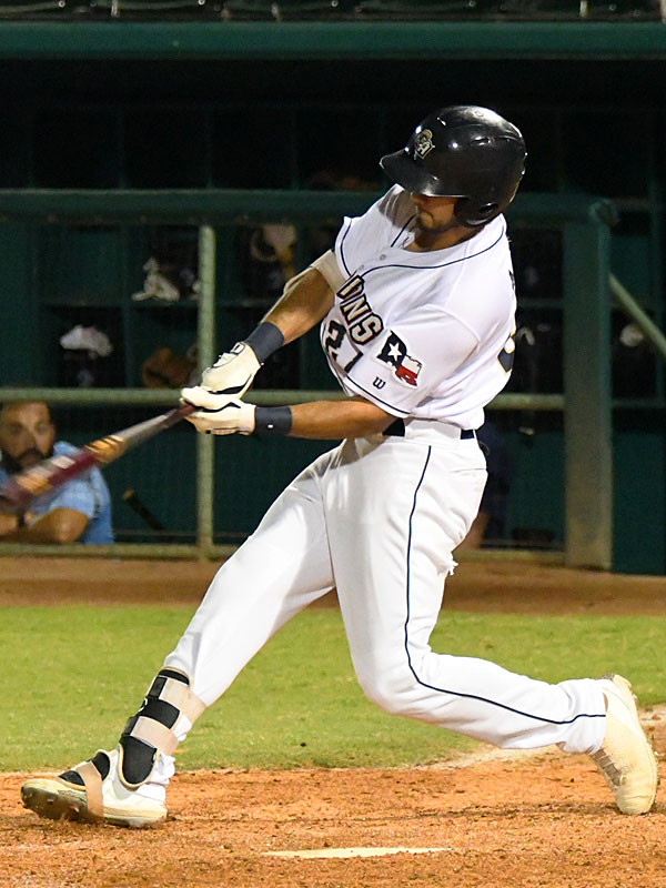 Agustin Ruiz doubled and scored the San Antonio Missions' only run of the game on Sunday at Wolff Stadium. - photo by Joe Alexander