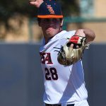 Allen Smith. UTSA's 6-5, 10-inning victory over No. 2 Stanford on Monday, Feb. 28, 2022 at Roadrunner Field. - photo by Joe Alexander
