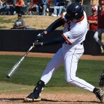 Leyton Barry. UTSA's 6-5, 10-inning victory over No. 2 Stanford on Monday, Feb. 28, 2022 at Roadrunner Field. - photo by Joe Alexander