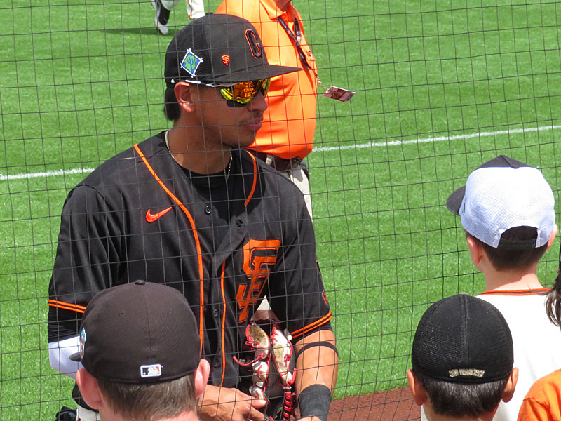 Former San Antonio Missions shortstop Mauricio Dubon playing for the San Francisco Giants in a spring training game in Scottsdale, Arizona, on Tuesday, March 29, 2022. - photo by Joe Alexander
