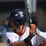 UTSA outfielder Chase Keng playing against Stanford on Feb. 28, 2022, at Roadrunner Field. - photo by Joe Alexander