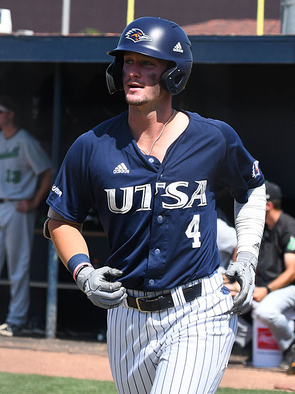 UTSA outfielder Chase Keng playing against Marshall on May 7, 2022, at Roadrunner Field. - photo by Joe Alexander