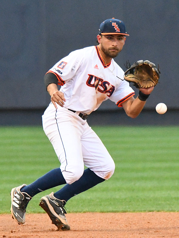 UTSA's Jonathan Tapia playing against Texas State on April 26, 2022, at Roadrunner Field. - photo by Joe Alexander