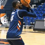 Josh Farmer at UTSA's first official men's basketball full practice of the season on Sept. 26, 2022, at the Convocation Center. - photo by Joe Alexander