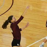 Brette Thornton. Trinity volleyball beat Austin College 3-0 (25-15, 25-9, 25-17) on Friday, Oct. 21, 2022, at Trinity's Bell Center. - photo by Joe Alexander