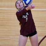 Reagan Whatley. Trinity volleyball beat Austin College 3-0 (25-15, 25-9, 25-17) on Friday, Oct. 21, 2022, at Trinity's Bell Center. - photo by Joe Alexander
