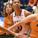 Elyssa Coleman of UTSA women's basketball playing against UTEP on Jan. 11, 2023, at the Convocation Center. - photo by Joe Alexander