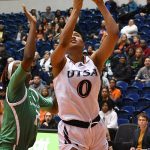 Elyssa Coleman of UTSA women's basketball playing against UTEP on Jan. 26, 2023, at the Convocation Center. - photo by Joe Alexander