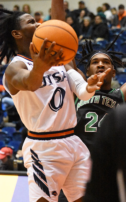 UTSA guard John Buggs III playing against North Texas on Dec. 22, 2022, at the Convocation Center. - photo by Joe Alexander