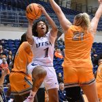 Hailey Atwood of UTSA women's basketball playing against UTEP on Jan. 11, 2023, at the Convocation Center. - photo by Joe Alexander