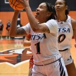 Hailey Atwood of UTSA women's basketball playing against Western Kentucky on Feb. 2, 2023, at the Convocation Center. - photo by Joe Alexander
