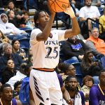 Isaiah Addo-Ankrah of UTSA men's basketball playing against Prairie View A&M on Nov. 22, 2022, at the Convocation Center. - photo by Joe Alexander