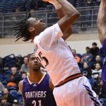 Isaiah Addo-Ankrah of UTSA men's basketball playing against Prairie View A&M on Nov. 22, 2022, at the Convocation Center. - photo by Joe Alexander