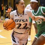 Kyra White of UTSA women's basketball playing against North Texas on Jan. 26, 2023, at the Convocation Center. - photo by Joe Alexander