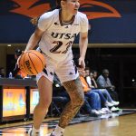Kyra White of UTSA women's basketball playing against North Texas on Jan. 26, 2023, at the Convocation Center. - photo by Joe Alexander
