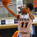 Sidney Love of UTSA women's basketball playing against UTEP on Jan. 11, 2023, at the Convocation Center. - photo by Joe Alexander
