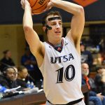 UTSA basketball's Erik Czumbel playing against Middle Tennessee on Jan. 5, 2023, at the Convocation Center. - photo by Joe Alexander