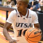 Queen Ulabo playing for UTSA women's basketball against Idaho on Dec. 10, 2022, at the Convocation Center. - photo by Joe Alexander