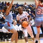 Queen Ulabo playing for UTSA women's basketball against Louisiana Tech on Dec. 29, 2022, at the Convocation Center. - photo by Joe Alexander