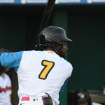 Daniel Johnson. The San Antonio Missions recorded a 9-4 exhibition victory over the Acereros de Monclova of the Mexican league on Saturday, April 1, 2023, at Wolff Stadium. - photo by Joe Alexander