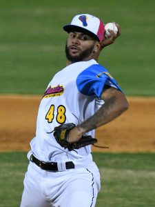 San Antonio reliever Jose Espada pitched four innings and held Frisco hitless and scoreless over that stretch in the RockHounds' 8-1 victory over the Missions on Thursday at Wolff Stadium. - photo by Joe Alexander