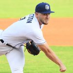 Missions starter Nolan Watson pitched five strong innings. The Northwest Arkansas Naturals beat the San Antonio Missions 8-3 on Tuesday, April 25, 2023, at Wolff Stadium. - photo by Joe Alexander