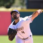 Daniel Camarena started on the mound in his Missions debut. The Northwest Arkansas Naturals beat the San Antonio Missions 6-3 on Sunday, April 30, 2023, at Wolff Stadium. - photo by Joe Alexander