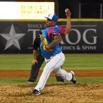 Starter Efrain Contreras pitched six innings and got the win. The San Antonio Missions beat the Corpus Christi Hooks 3-1 on Thursday, May 11, 2023, at Wolff Stadium. - photo by Joe Alexander