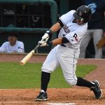 Ripken Reyes doubled to drive in two runs in the second inning. The San Antonio Missions beat the Corpus Christi Hooks 5-2 on Friday, May 12, 2023, at Wolff Stadium. - photo by Joe Alexander