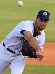 Michel Baez. The San Antonio Missions beat the Corpus Christi Hooks 4-3 in the first game of a doubleheader on Saturday, May 13, 2023, at Wolff Stadium. - photo by Joe Alexander