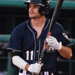 Cole Cummings had two hits, a walk and an RBI in his Double-A debut. The San Antonio Missions beat the Amarillo Sod Poodles 4-3 on Wednesday, April 24, 2023, at Wolff Stadium. - photo by Joe Alexander