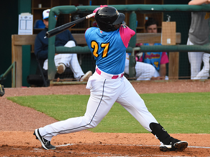 Jorge Ona had two hits and one RBI and scored twice. The San Antonio Missions beat the Amarillo Sod Poodles 5-4 on Thursday, April 25, 2023, at Wolff Stadium. - photo by Joe Alexander