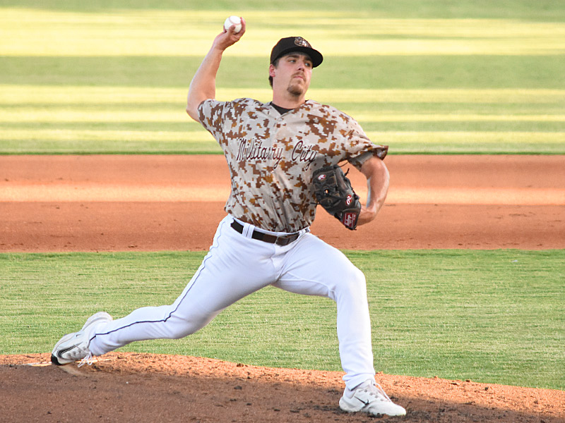 Ryan Bergert was the Missions' starting pitcher. The San Antonio Missions beat the Midland RockHounds 1-0 on Friday, Aug. 18, 2023, at Wolff Stadium. - photo by Joe Alexander