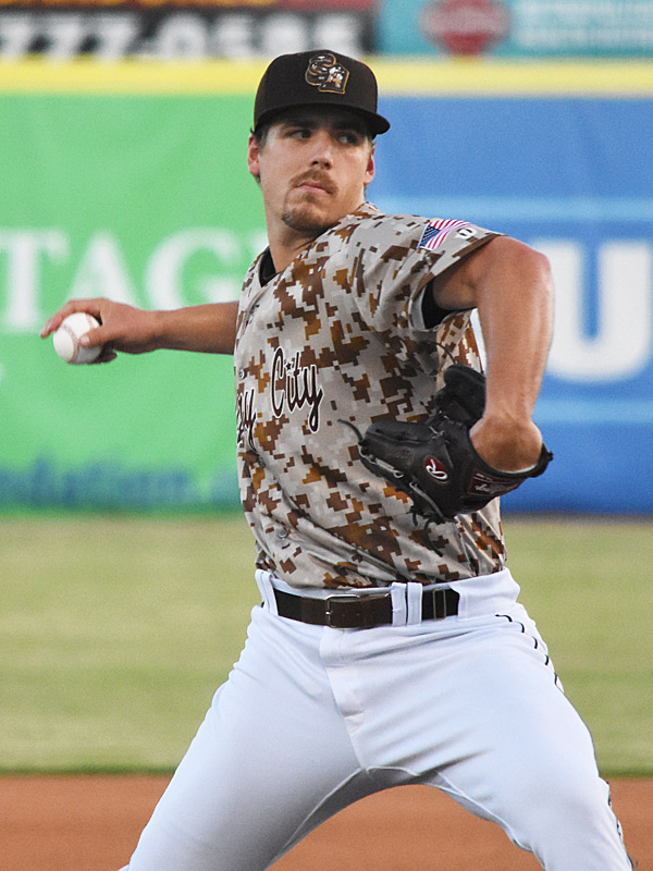 Ryan Bergert was the Missions' starting pitcher. The San Antonio Missions beat the Midland RockHounds 1-0 on Friday, Aug. 18, 2023, at Wolff Stadium. - photo by Joe Alexander