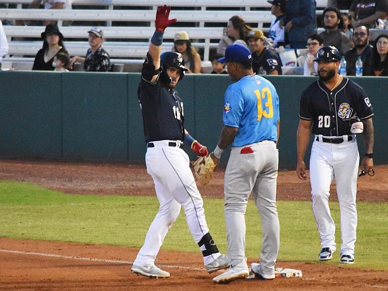 Nathan Martorella. The San Antonio Missions beat the Amarillo Sod Poodles 8-7 in 10 innings on Tuesday, Aug. 22, 2023, at Wolff Stadium. - photo by Joe Alexander