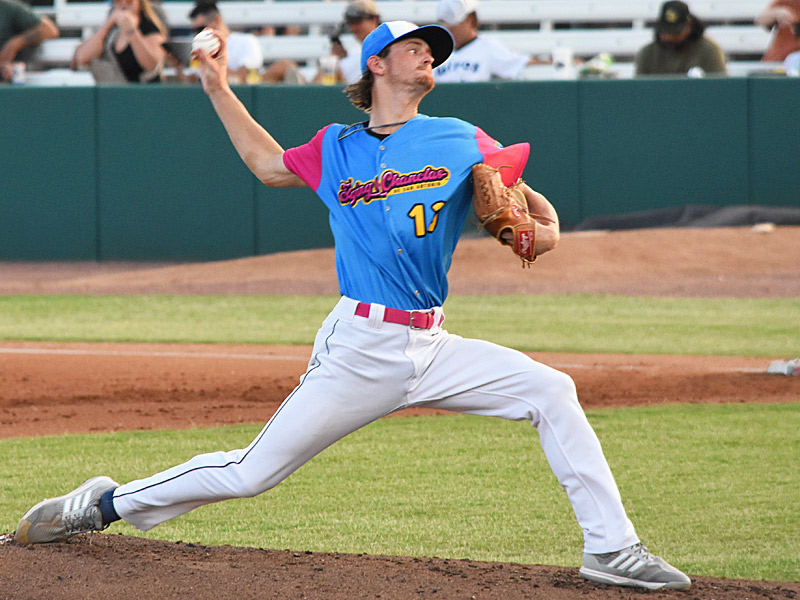 Missions starter Adam Mazur pitched six innings and allowed three runs. The Amarillo Sod Poodles beat the San Antonio Missions 4-2 on Thursday, Aug. 24, 2023, at Wolff Stadium. - photo by Joe Alexander