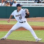 Missions starter Ryan Bergert struck out nine batters while holding the Sod Poodles scoreless for six innings. The San Antonio Missions lost to the Amarillo Sod Poodles 1-0 on Friday, Aug. 25, 2023, at Wolff Stadium. - photo by Joe Alexander