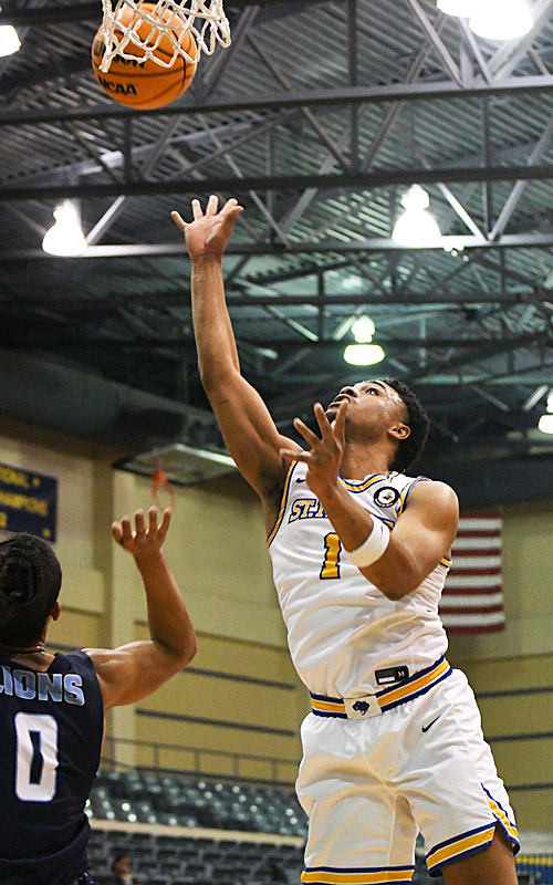 Keith Dinwiddie. The St. Mary's men's basketball team rolled to a 90-57 victory over Arkansas-Fort Smith on Thursday, Jan. 18, 2024, at Greehey Arena. - photo by Joe Alexander