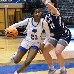 Vani Sancho. St. Mary's women's basketball beat Arkansas-Fort Smith 59-57 on Thursday, Jan. 18, 2024, at Greehey Arena. - photo by Joe Alexander