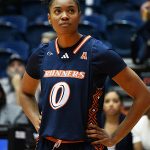 UTSA's Elyssa Coleman playing against Charlotte in American Athletic Conference women's basketball on Jan. 14, 2024, at the Convocation Center. - photo by Joe Alexander