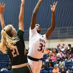 UTSA's Jordyn Jenkins in a victory over UAB in American Athletic Conference women's basketball on Feb. 11, 2024, at the Convocation Center. - photo by Joe Alexander