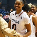 UTSA's Elyssa Coleman playing against UTEP in women's basketball on Dec. 3, 2023, at the Convocation Center. - photo by Joe Alexander