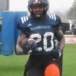Robert Henry Jr. at UTSA spring practice in March, 2025. - photo by Joe Alexander