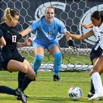 Jasmine Kessler. UTSA women's soccer lost to No. 9-ranked TCU 1-0 on Sunday, Aug. 17, 2025, at Park West Athletics Complex. - photo by Joe Alexander