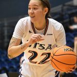 UTSA guard Kyra White playing against UAB on Dec. 31, 2022, at the Convocation Center. - photo by Joe Alexander